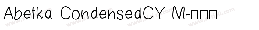 Abetka CondensedCY M字体转换